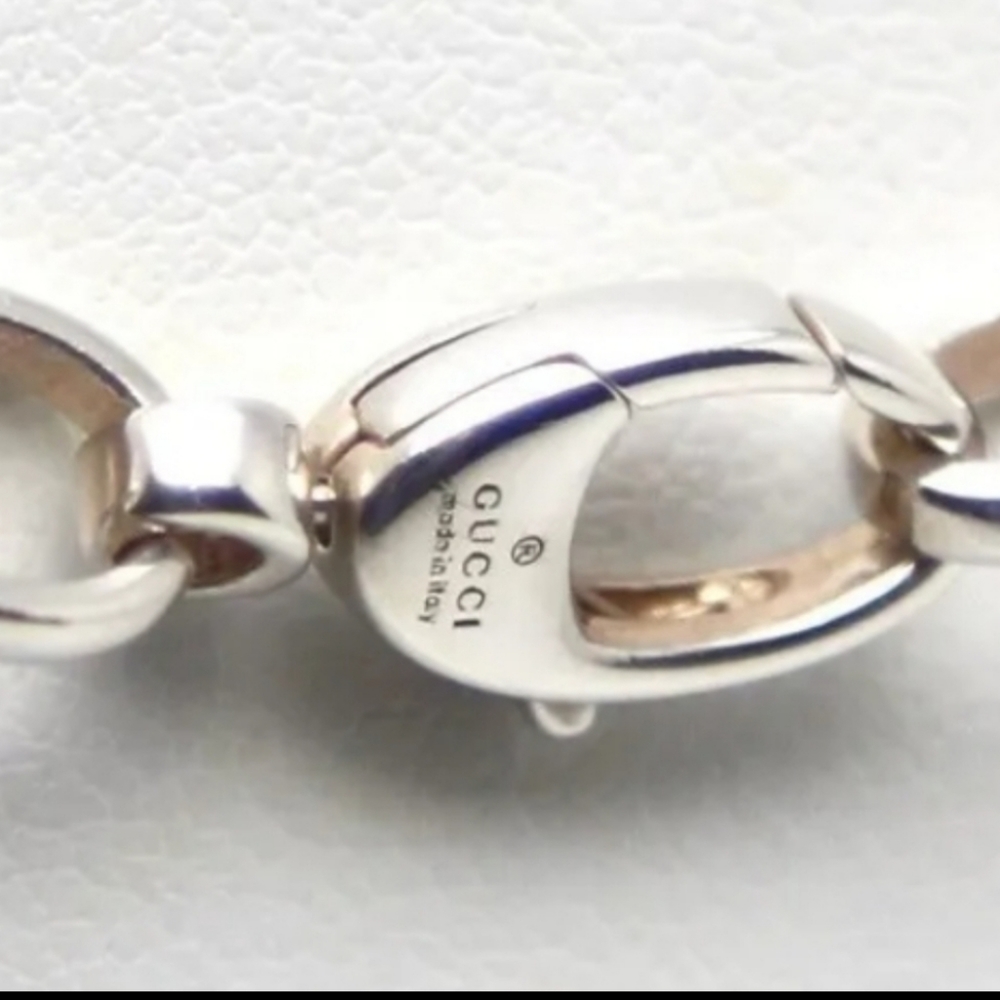 GUCCI RARE DOUBLE GG NECKLACE PRISTINE CONDITION - Picture 3 of 4
